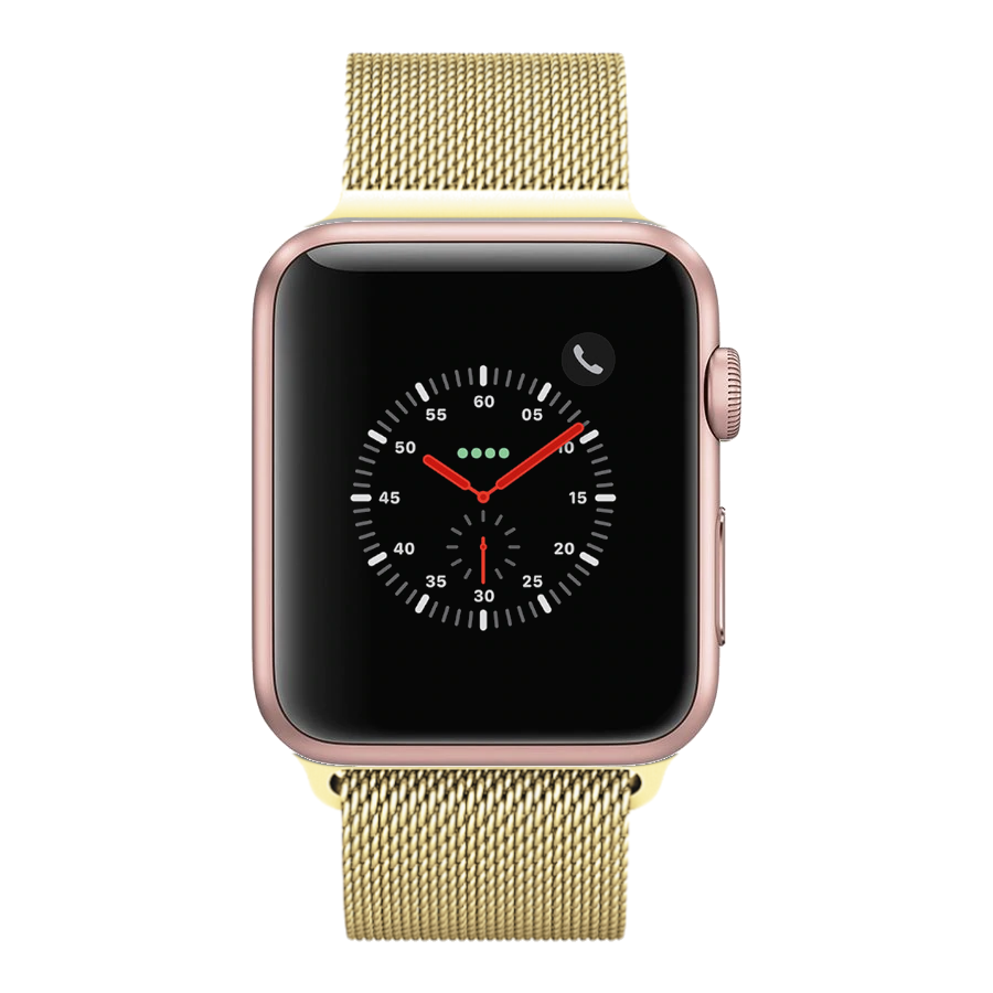 apple rose gold milanese loop